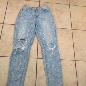 Gemma Rae Women's Light Blue Distressed Jeans